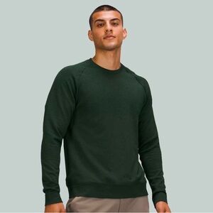 lululemon athletica Men's Dark Green Crewneck Shirt